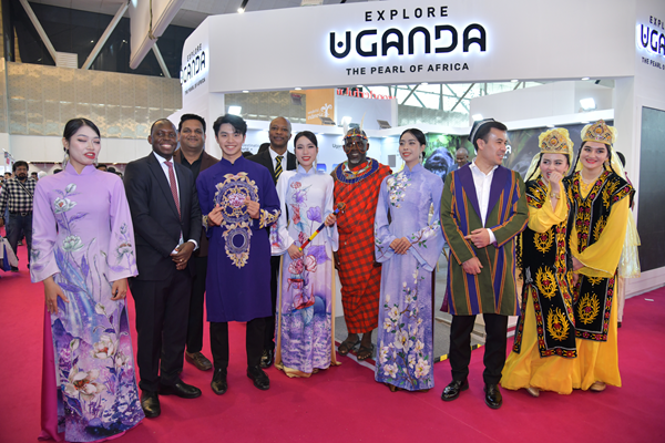 Uganda High Commission New Delhi in collaboration with Uganda Tourism Board, Uganda Wildlife Authority and Uganda Airlines promotes Destination Uganda at  SATTE 2025.