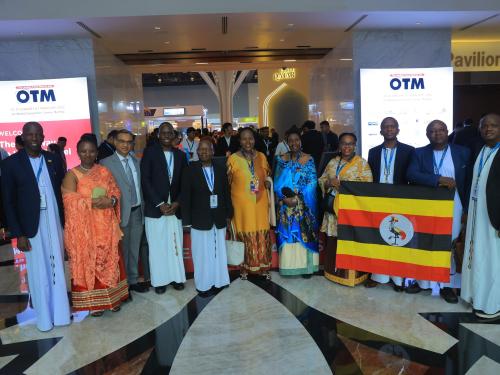 H.E Prof Joyce Kakumatsi Kikafunda, leads Ugandan Delegation at OTM-MUMBAI Leading  travel Show in Indo-Asia.