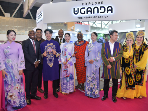 Uganda High Commission New Delhi in collaboration with Uganda Tourism Board, Uganda Wildlife Authority and Uganda Airlines promotes Destination Uganda at  SATTE 2025.